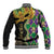 Personalized Mardi Gras Baseball Jacket Gold Mask Unique Style