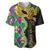 Personalized Mardi Gras Baseball Jersey Gold Mask Unique Style