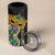 Personalized Mardi Gras 4 in 1 Can Cooler Tumbler Gold Mask Unique Style