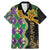 Personalized Mardi Gras Family Matching Mermaid Dress and Hawaiian Shirt Gold Mask Unique Style