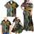 Personalized Mardi Gras Family Matching Off Shoulder Maxi Dress and Hawaiian Shirt Gold Mask Unique Style