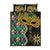 Mardi Gras Quilt Bed Set Gold Mask Unique Style - Wonder Print Shop