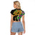 Personalized Mardi Gras Raglan Cropped T Shirt Gold Mask Unique Style