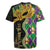 Personalized Mardi Gras Rugby Jersey Gold Mask Unique Style