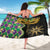 Personalized Mardi Gras Sarong Gold Mask Unique Style