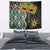 Personalized Mardi Gras Tapestry Gold Mask Unique Style