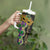 Personalized Mardi Gras Tumbler With Handle Gold Mask Unique Style - Wonder Print Shop