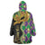 Personalized Mardi Gras Wearable Blanket Hoodie Gold Mask Unique Style