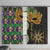 Personalized Mardi Gras Window Curtain Gold Mask Unique Style