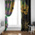 Personalized Mardi Gras Window Curtain Gold Mask Unique Style