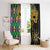 Personalized Mardi Gras Window Curtain Gold Mask Unique Style