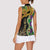 Personalized Mardi Gras Women Sleeveless Polo Shirt Gold Mask Unique Style