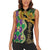 Personalized Mardi Gras Women Sleeveless Polo Shirt Gold Mask Unique Style