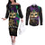 Let The Good Times Roll Mardi Gras Couples Matching Off The Shoulder Long Sleeve Dress and Long Sleeve Button Shirt Special Version