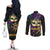 Let The Good Times Roll Mardi Gras Couples Matching Off The Shoulder Long Sleeve Dress and Long Sleeve Button Shirt Special Version