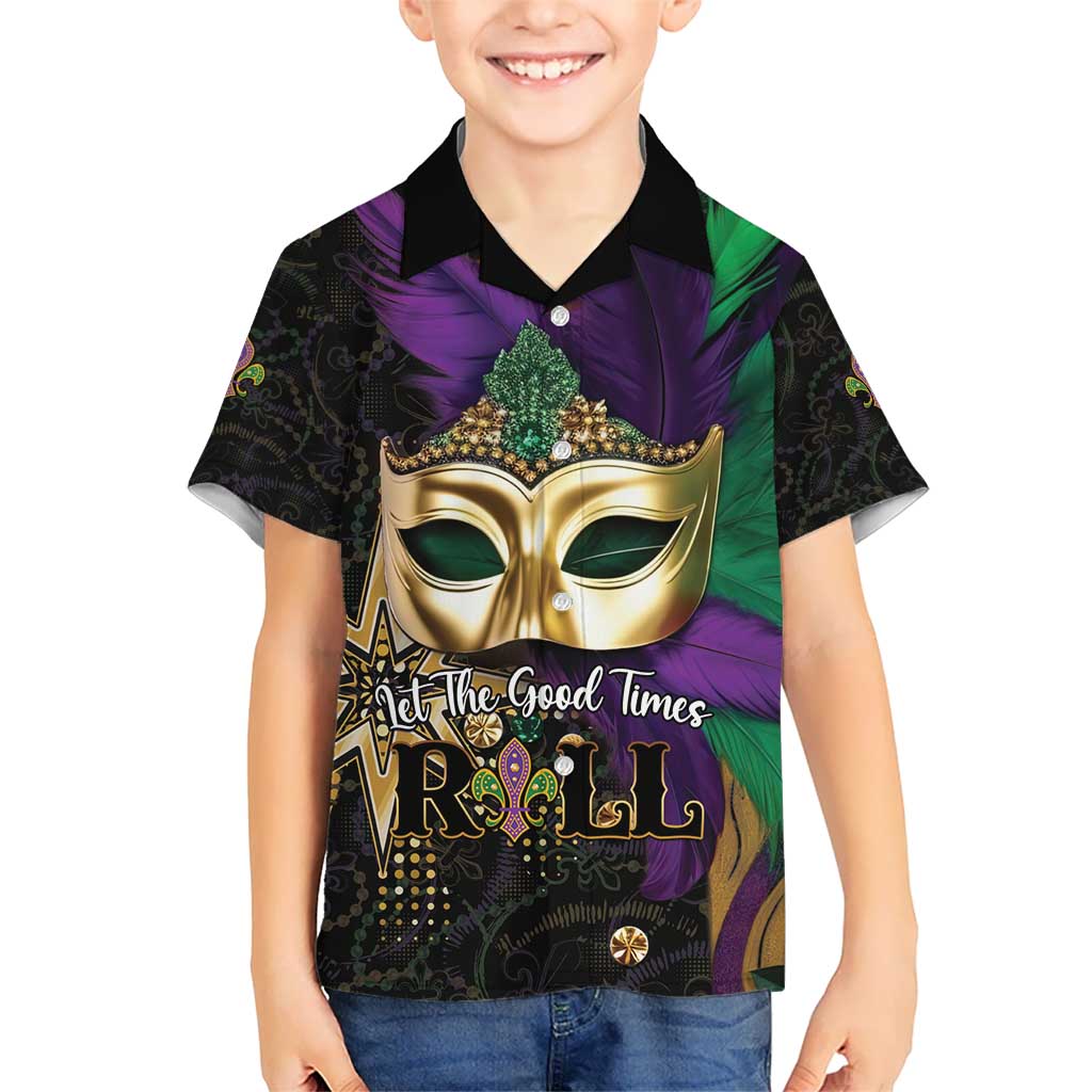 Let The Good Times Roll Mardi Gras Kid Hawaiian Shirt Special Version