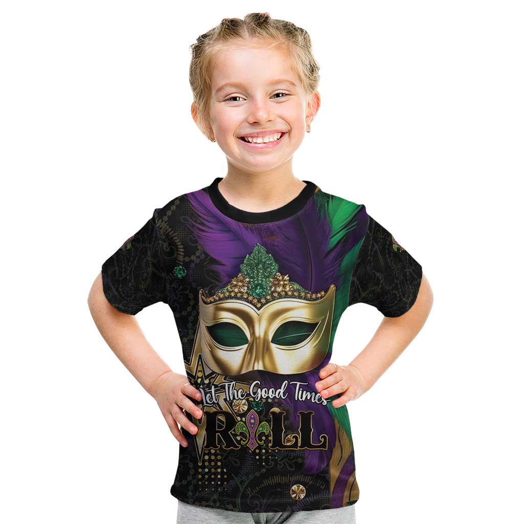 Let The Good Times Roll Mardi Gras Kid T Shirt Special Version