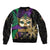 Let The Good Times Roll Mardi Gras Sleeve Zip Bomber Jacket Special Version