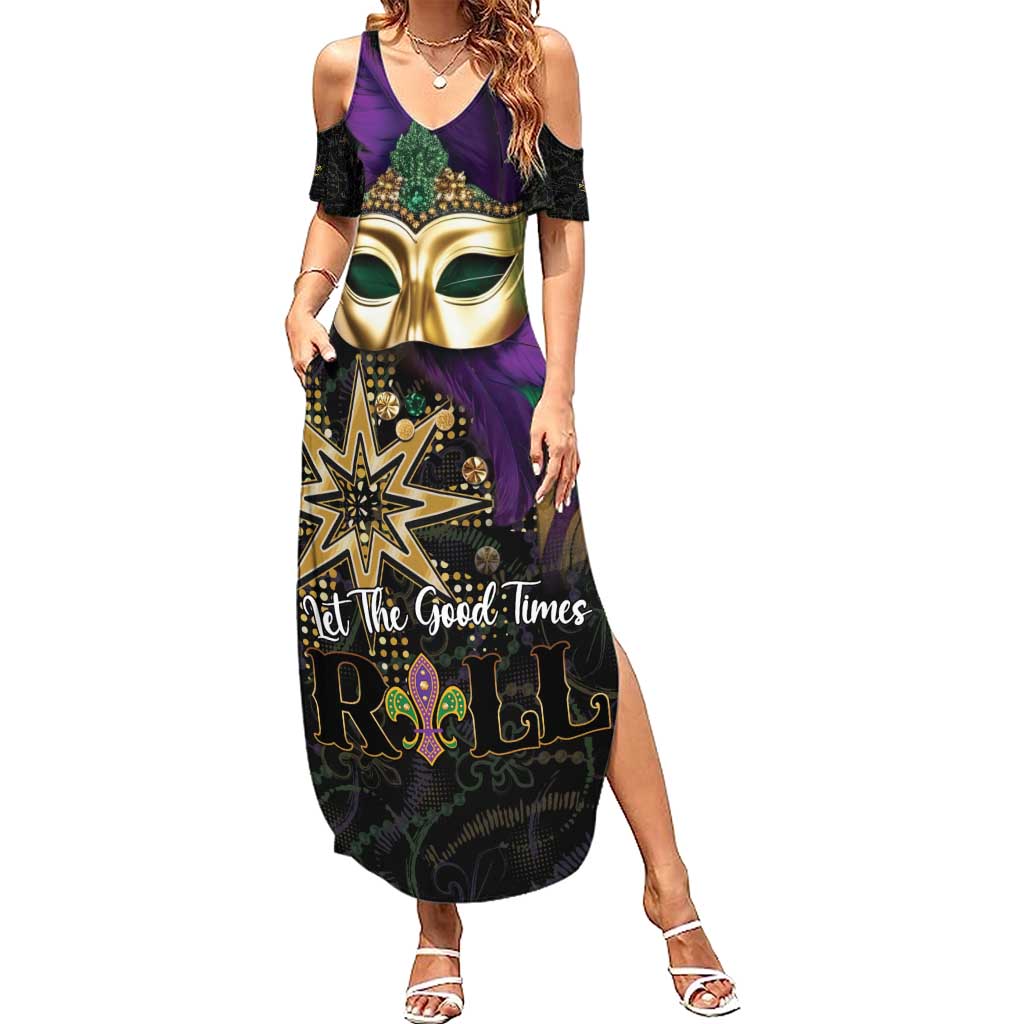 Let The Good Times Roll Mardi Gras Summer Maxi Dress Special Version