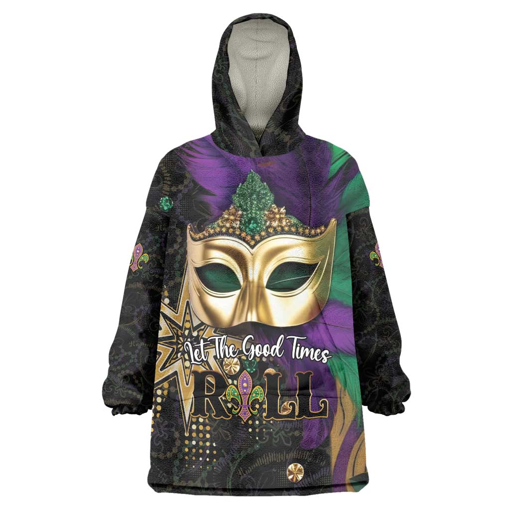 Let The Good Times Roll Mardi Gras Wearable Blanket Hoodie Special Version