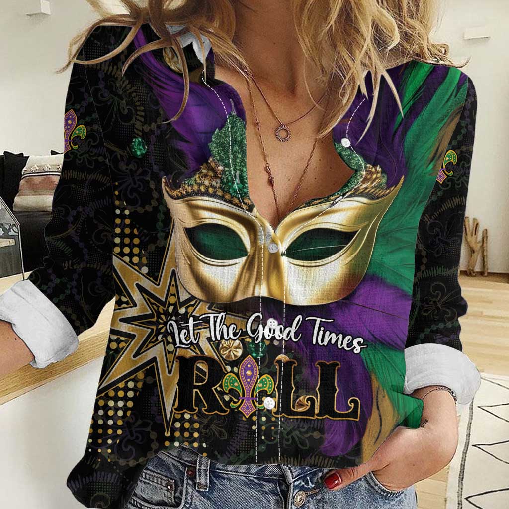 Let The Good Times Roll Mardi Gras Women Casual Shirt Special Version