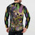 Mardi Gras Alligator Button Sweatshirt Fleur De Lis Glitter Style