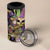 Mardi Gras Alligator 4 in 1 Can Cooler Tumbler Fleur De Lis Glitter Style