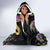 Mardi Gras Alligator Hooded Blanket Fleur De Lis Glitter Style