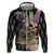 Mardi Gras Alligator Hoodie Fleur De Lis Glitter Style