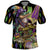 Mardi Gras Alligator Polo Shirt Fleur De Lis Glitter Style - Wonder Print Shop