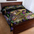 Mardi Gras Alligator Quilt Bed Set Fleur De Lis Glitter Style - Wonder Print Shop