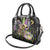 Mardi Gras Alligator Shoulder Handbag Fleur De Lis Glitter Style - Wonder Print Shop