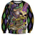 Mardi Gras Alligator Sweatshirt Fleur De Lis Glitter Style - Wonder Print Shop