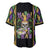 Mardi Gras Skull Baseball Jersey Beads Fleur De Lis