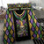 Mardi Gras Skull Bedding Set Beads Fleur De Lis