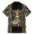 Mardi Gras Skull Family Matching Mermaid Dress and Hawaiian Shirt Beads Fleur De Lis