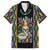 Mardi Gras Skull Family Matching Off The Shoulder Long Sleeve Dress and Hawaiian Shirt Beads Fleur De Lis