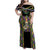 Mardi Gras Skull Family Matching Off Shoulder Maxi Dress and Hawaiian Shirt Beads Fleur De Lis