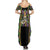 Mardi Gras Skull Family Matching Summer Maxi Dress and Hawaiian Shirt Beads Fleur De Lis