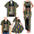 Mardi Gras Skull Family Matching Tank Maxi Dress and Hawaiian Shirt Beads Fleur De Lis