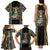 Mardi Gras Skull Family Matching Tank Maxi Dress and Hawaiian Shirt Beads Fleur De Lis