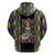 Mardi Gras Skull Hoodie Beads Fleur De Lis