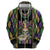 Mardi Gras Skull Hoodie Beads Fleur De Lis