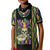 Mardi Gras Skull Kid Polo Shirt Beads Fleur De Lis