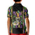 Mardi Gras Skull Kid Polo Shirt Beads Fleur De Lis