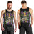 Mardi Gras Skull Men Tank Top Beads Fleur De Lis - Wonder Print Shop