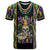 Mardi Gras Skull T Shirt Beads Fleur De Lis - Wonder Print Shop