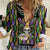 Mardi Gras Skull Women Casual Shirt Beads Fleur De Lis