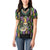 Mardi Gras Skull Women Polo Shirt Beads Fleur De Lis