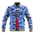 Japan Football Baseball Jacket Come On Samurai Blue - Wonder Print Shop